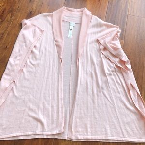 Chico’s OS pale pink sweater poncho